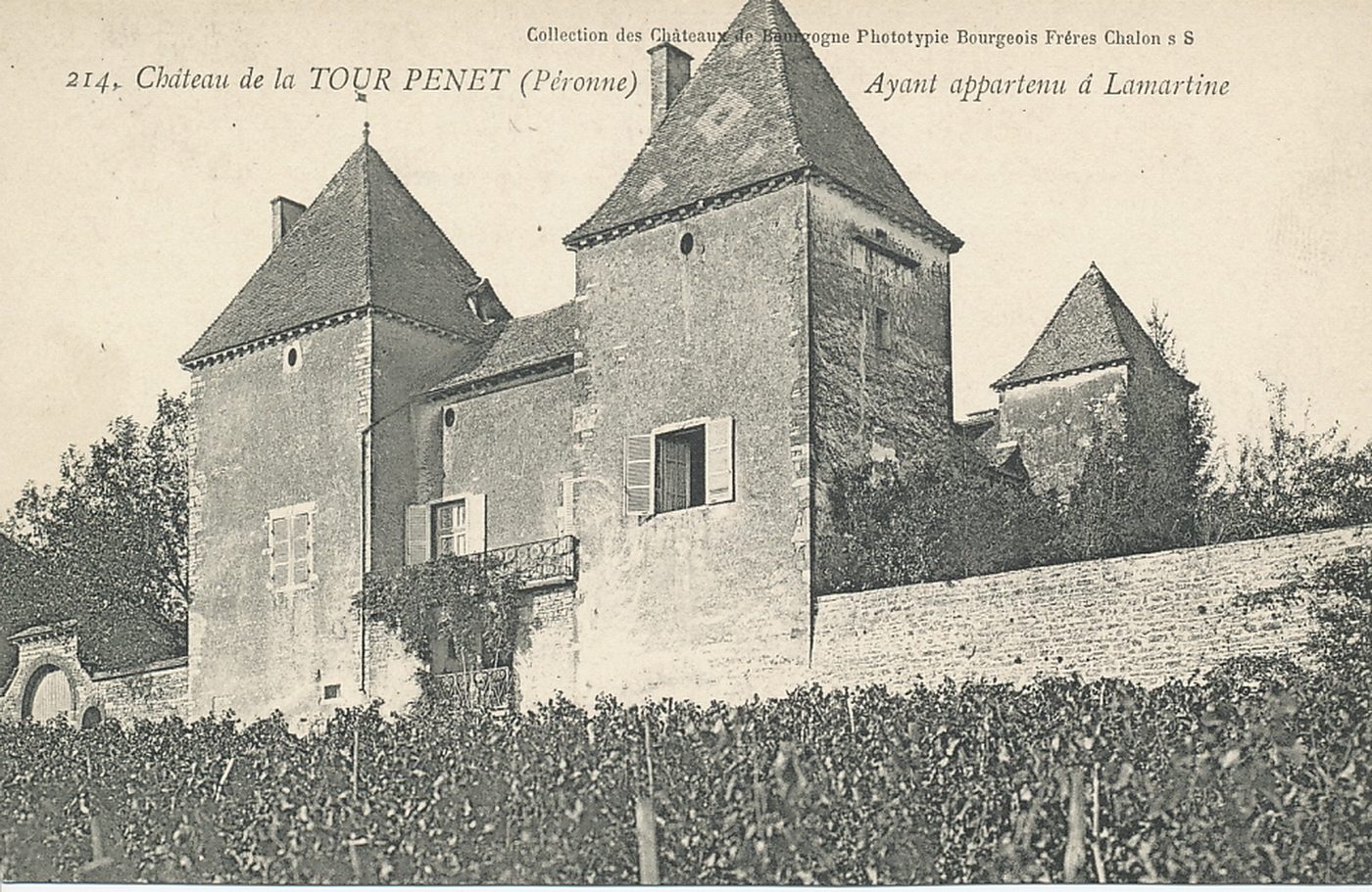 Château de la Tour Penet (Péronne). Ayant appartenu à Lamartine.
