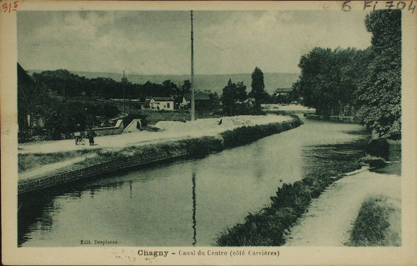 Chagny. Canal du Centre (côté carrières).