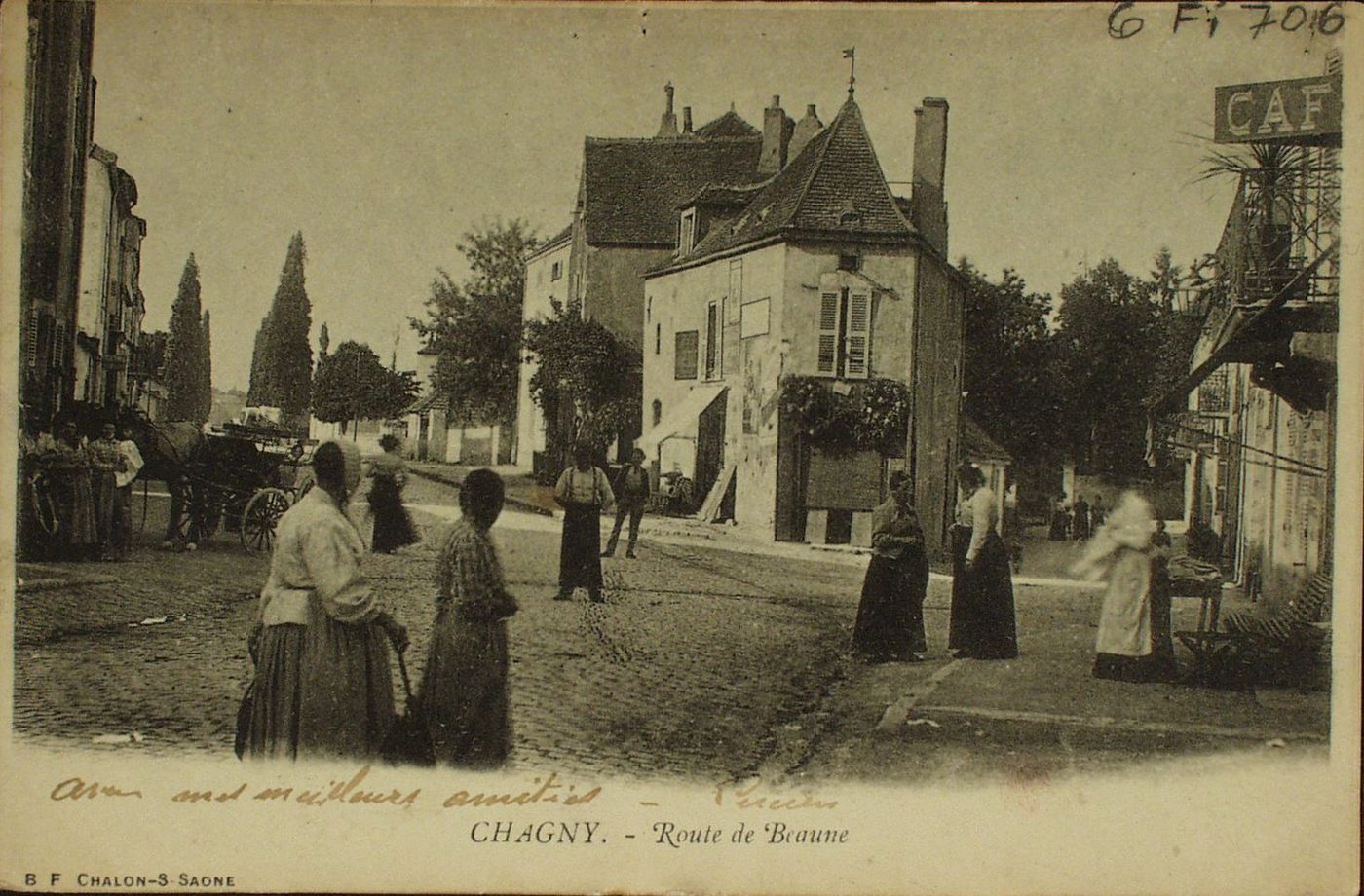 Chagny. Route de Beaune.