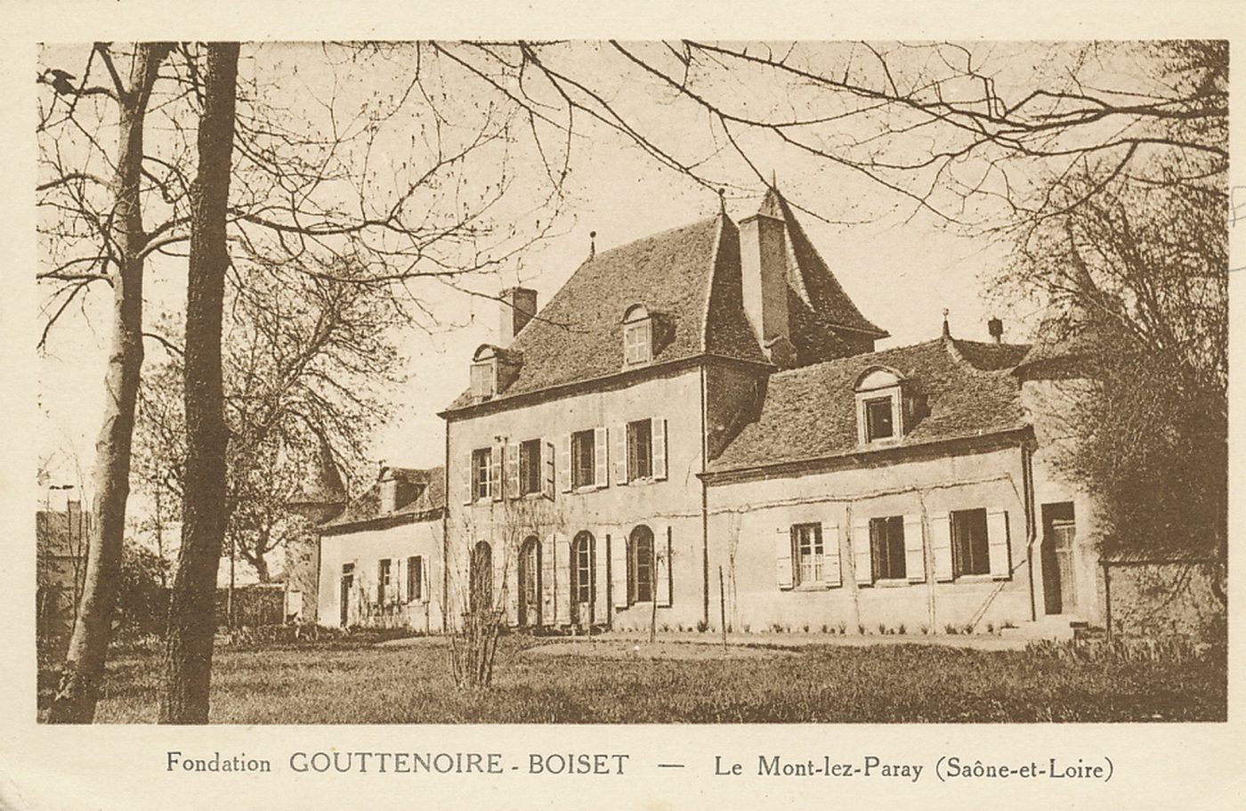 Fondation Gouttenoire-Boiset. Le Mont-lez-Paray.