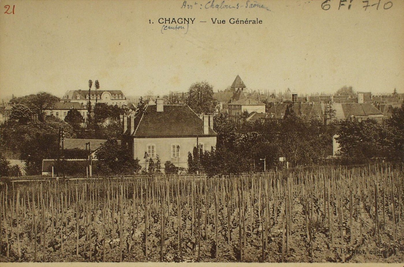 Chagny. Vue générale.