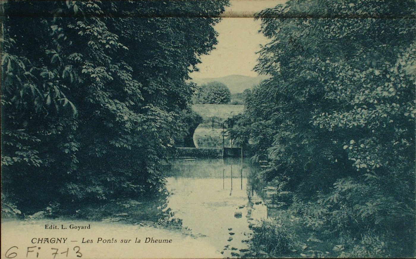Chagny. Les ponts sur la Dheune.