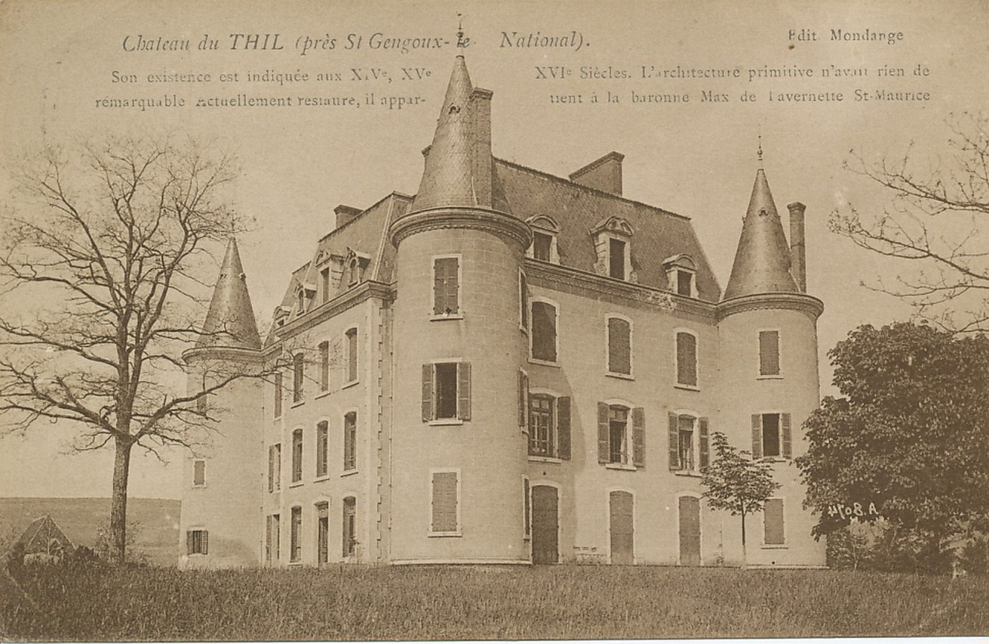 Château du Thil (près Saint-Gengoux-le-National).