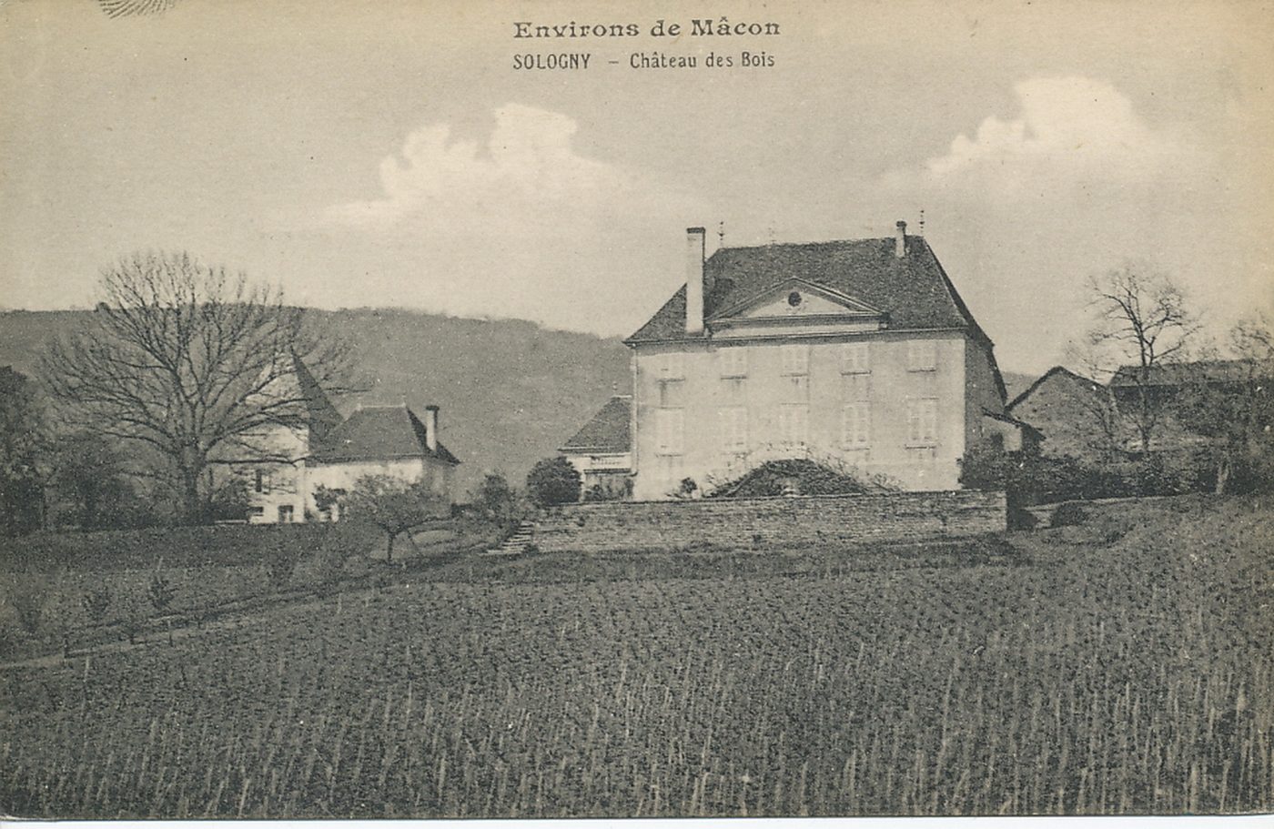 Environs de Mâcon. Sologny. Château des Bois.