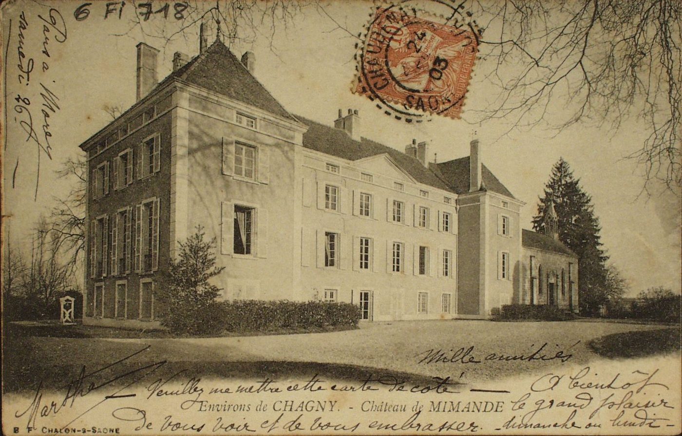 Environs de Chagny. Château de Mimande.