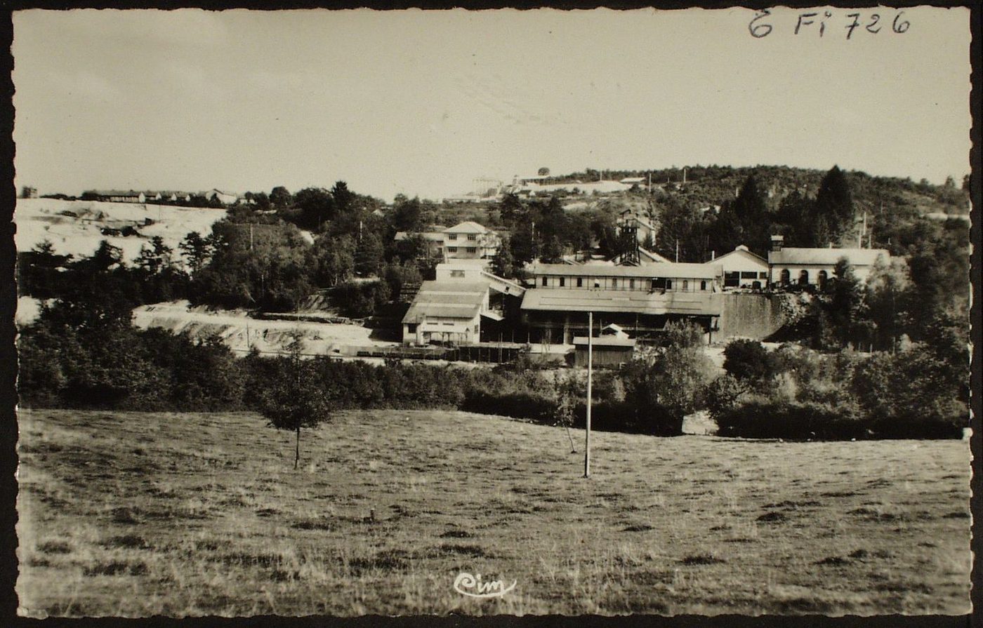 Chalmoux. Vue générale de la mine de Chizeuil.