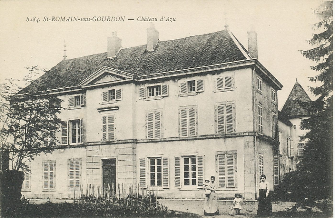 Saint-Romain-sous-Gourdon. Château d'Azu.