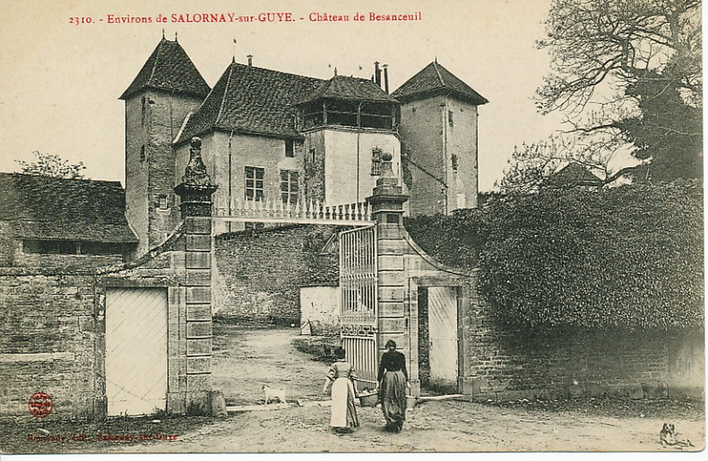 Environs de Salornay-sur-Guye. Château de Besanceuil.