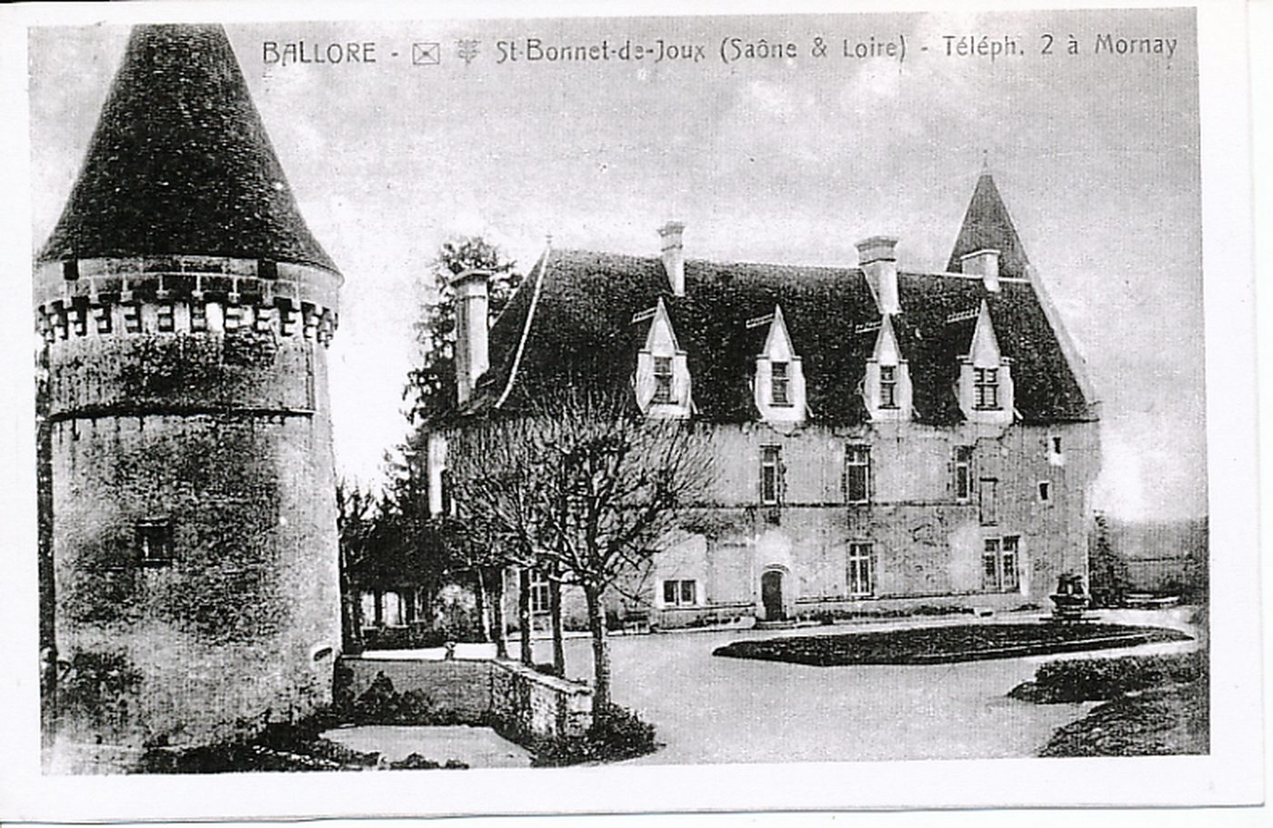 Ballore. Saint-Bonnet-de-Joux. Téléph. 2 à Mornay.