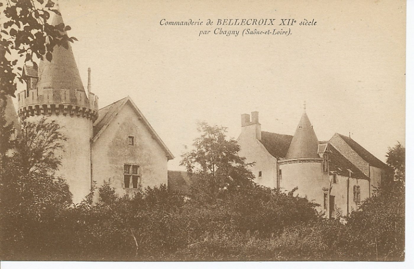 Commanderie de Bellecroix XIIe s. par Chagny.