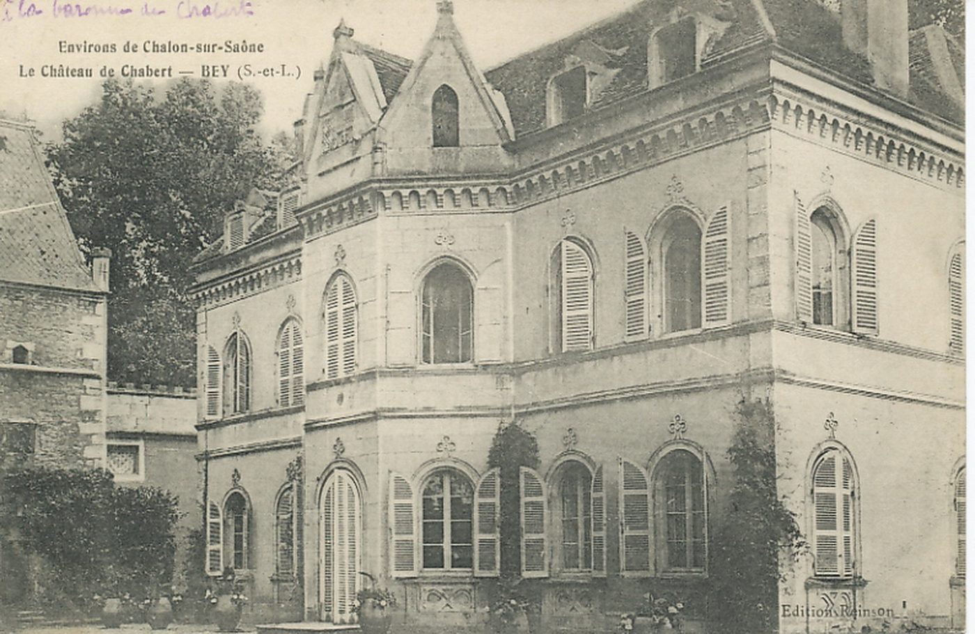 Environs de Chalon-sur-Saône. Le château de Chabert. Bey.