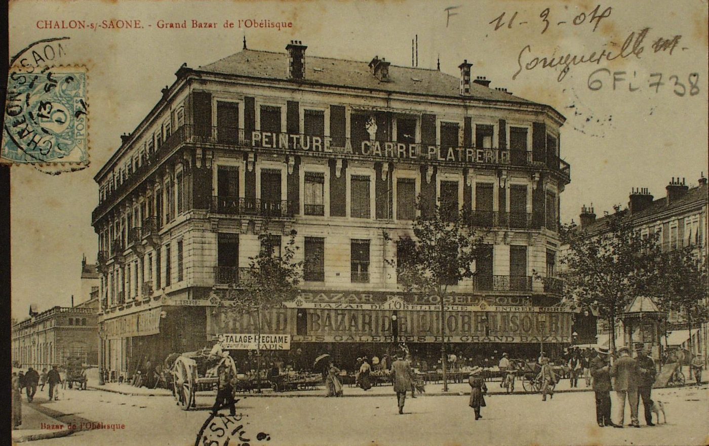 Chalon-sur Saône. Grand bazar de l'Obélisque.