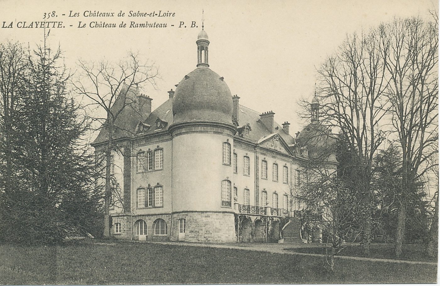 Les châteaux de Saône-et-Loire. La Clayette. Le château de Rambuteau.