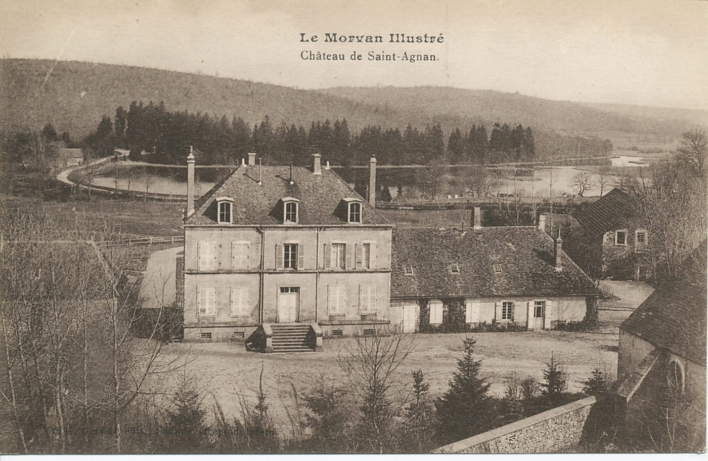 Le Morvan illustré. Château de Saint-Agnan.