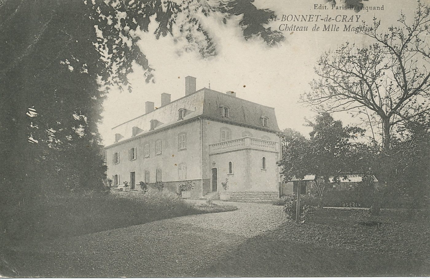 Saint-Bonnet-de-Cray. Château de Mlle Magnin.