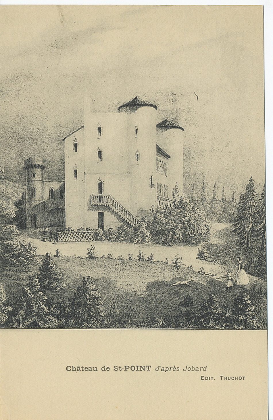 Château de Saint-Point d'après Jobard.