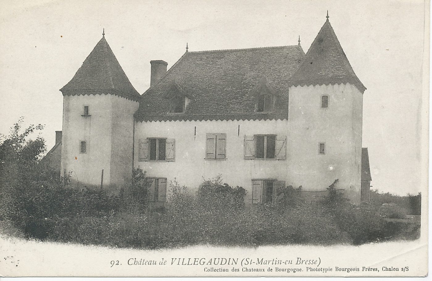 Château de Villegaudin (Saint-Martin-en-Bresse).