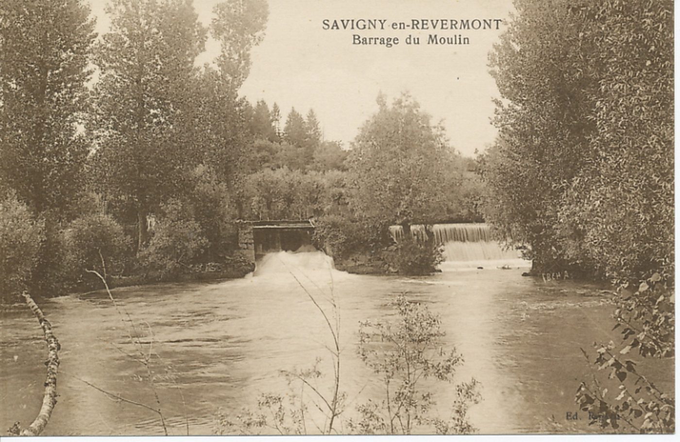 Savigny-en-Revermont. Barrage du moulin.