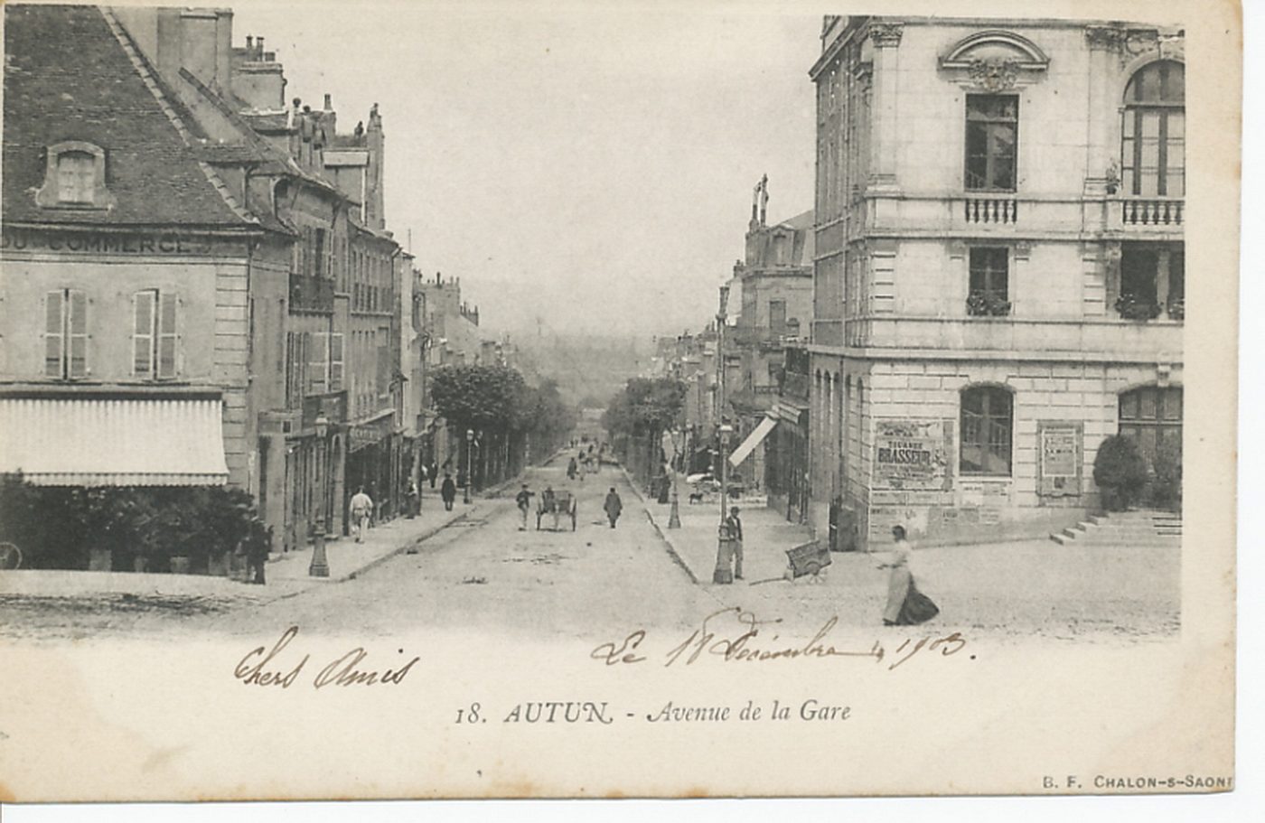Autun. Avenue de la Gare.