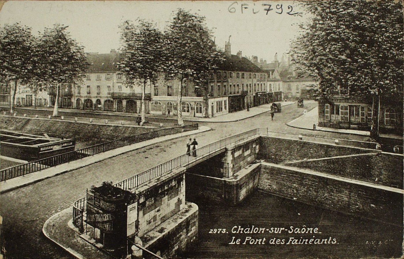 Chalon-sur-Saône. Le pont des Fainéants.