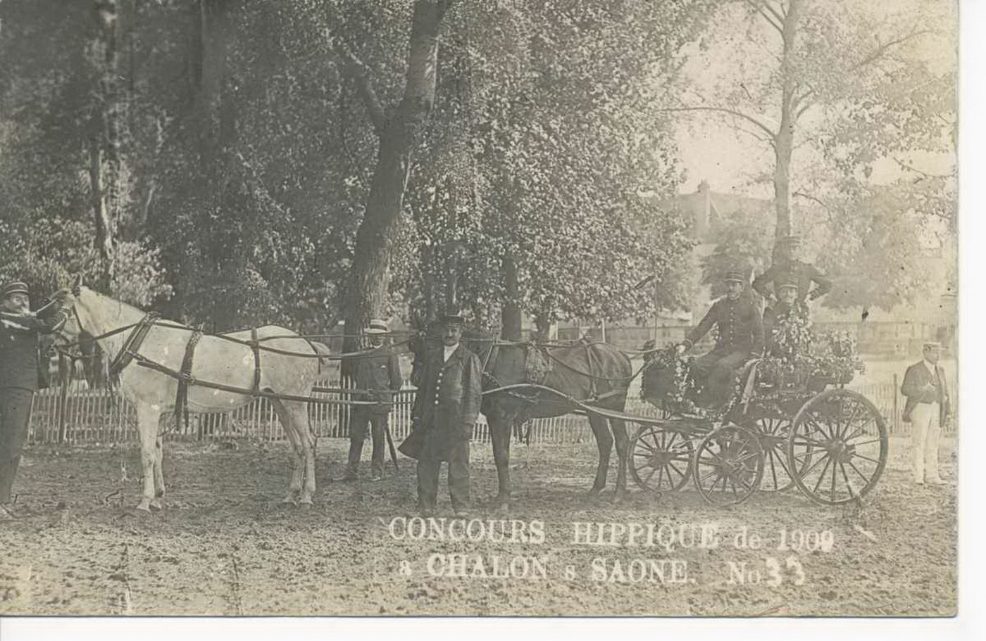 Concours hippique de 1909 à Chalon-sur-Saône.