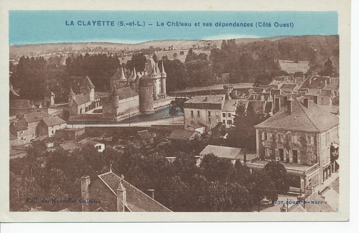 La Clayette. Le château et ses dépendances (côté ouest).