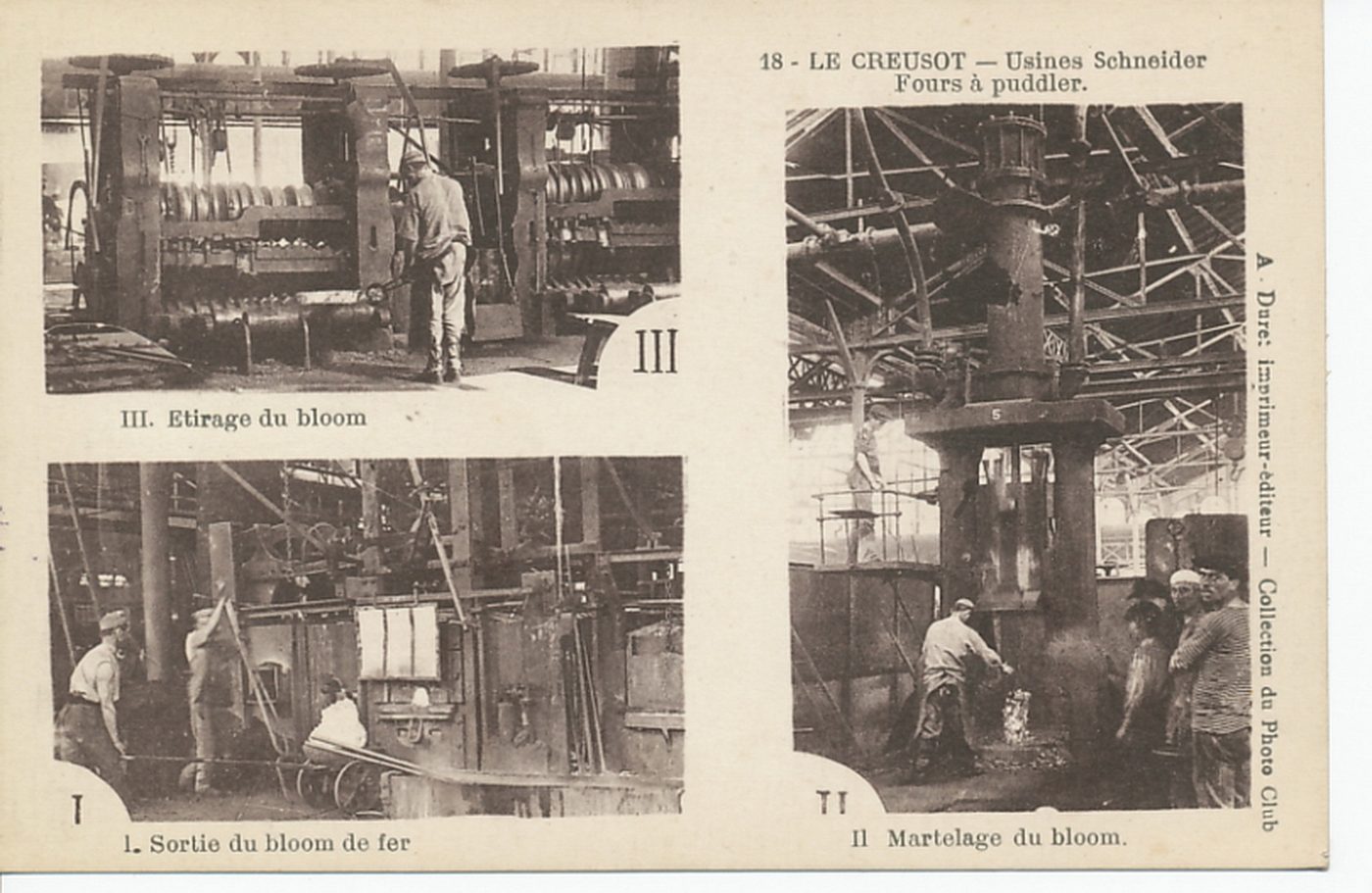 Le Creusot. Usines Schneider. Fours à puddler.