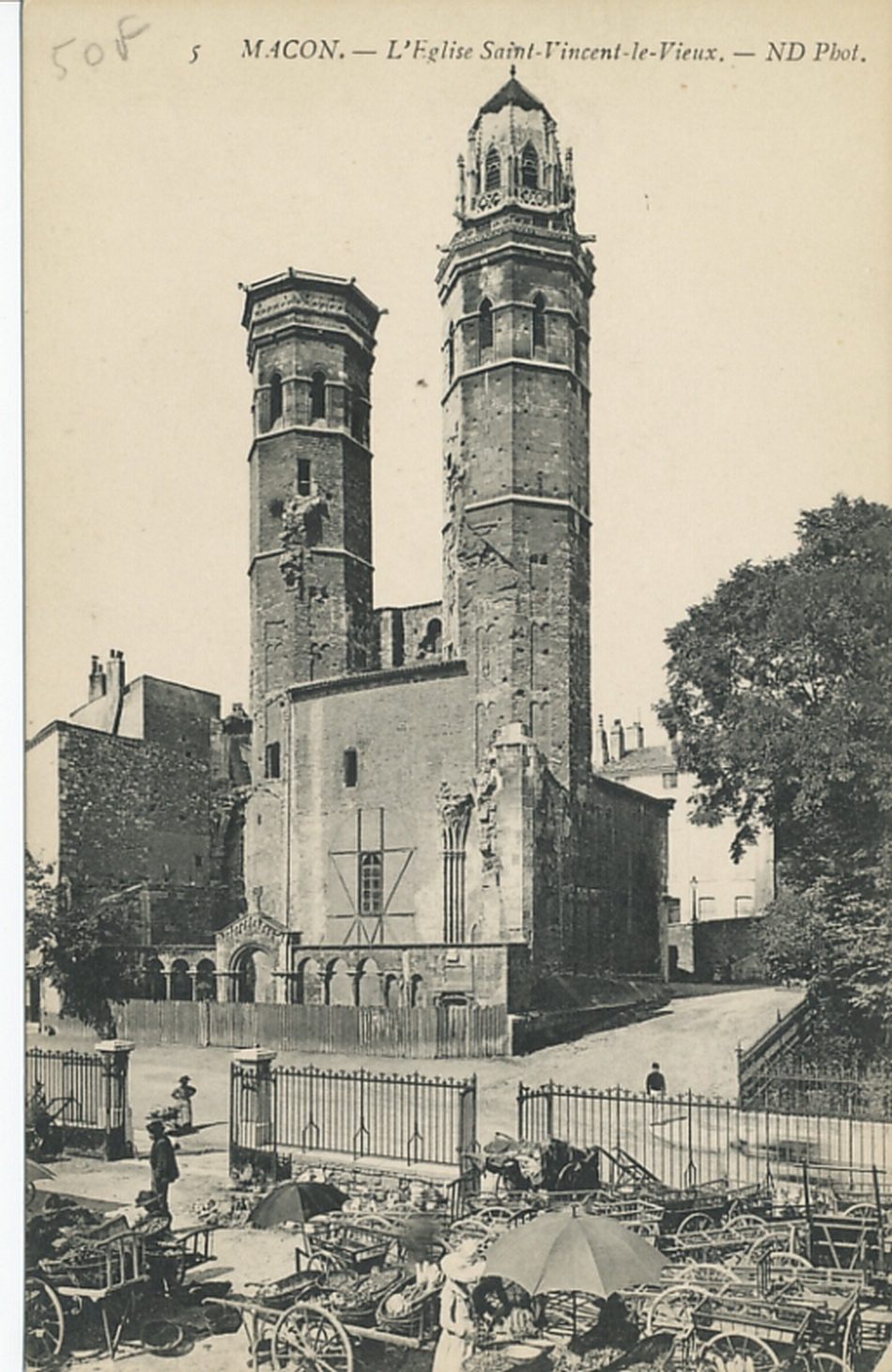 Mâcon. L'église Saint-Vincent-le-Vieux.