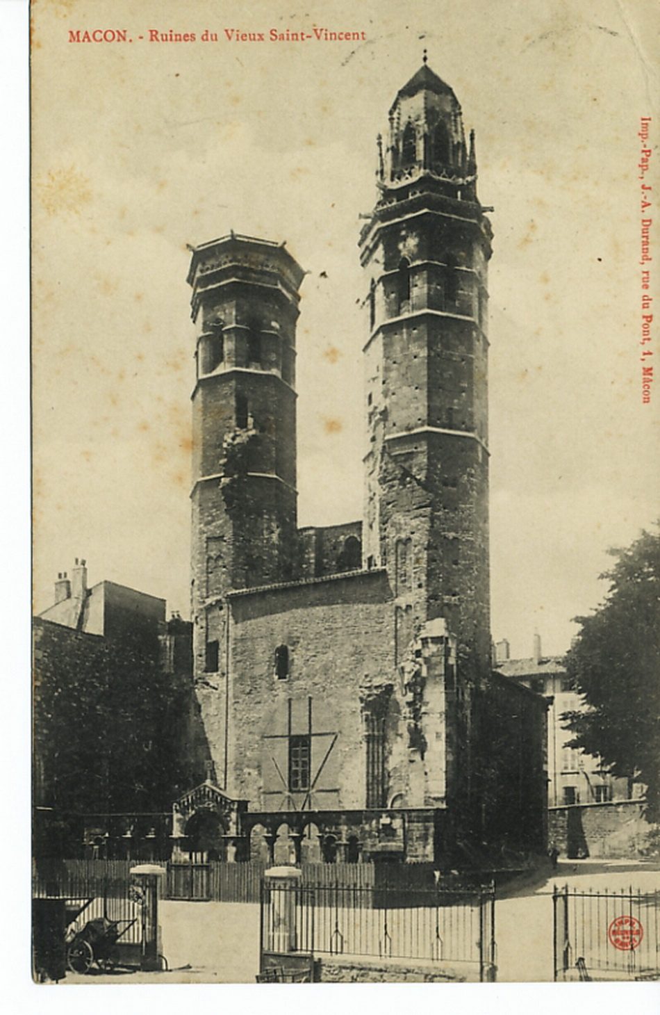 Mâcon. Ruines du Vieux Saint-Vincent.
