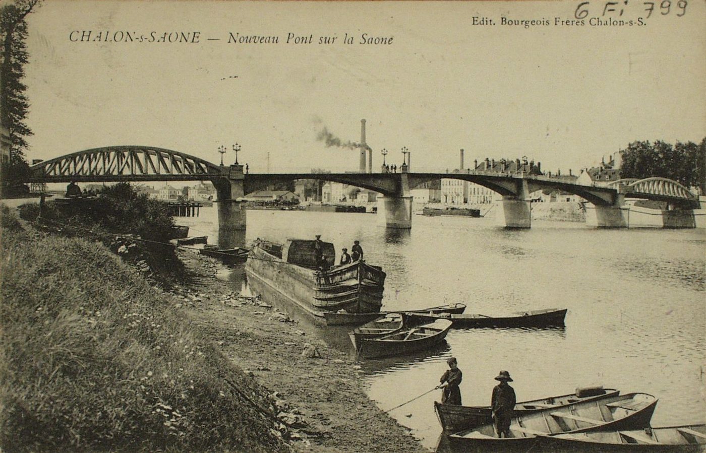 Chalon-sur-Saône. Nouveau pont sur la Saône.