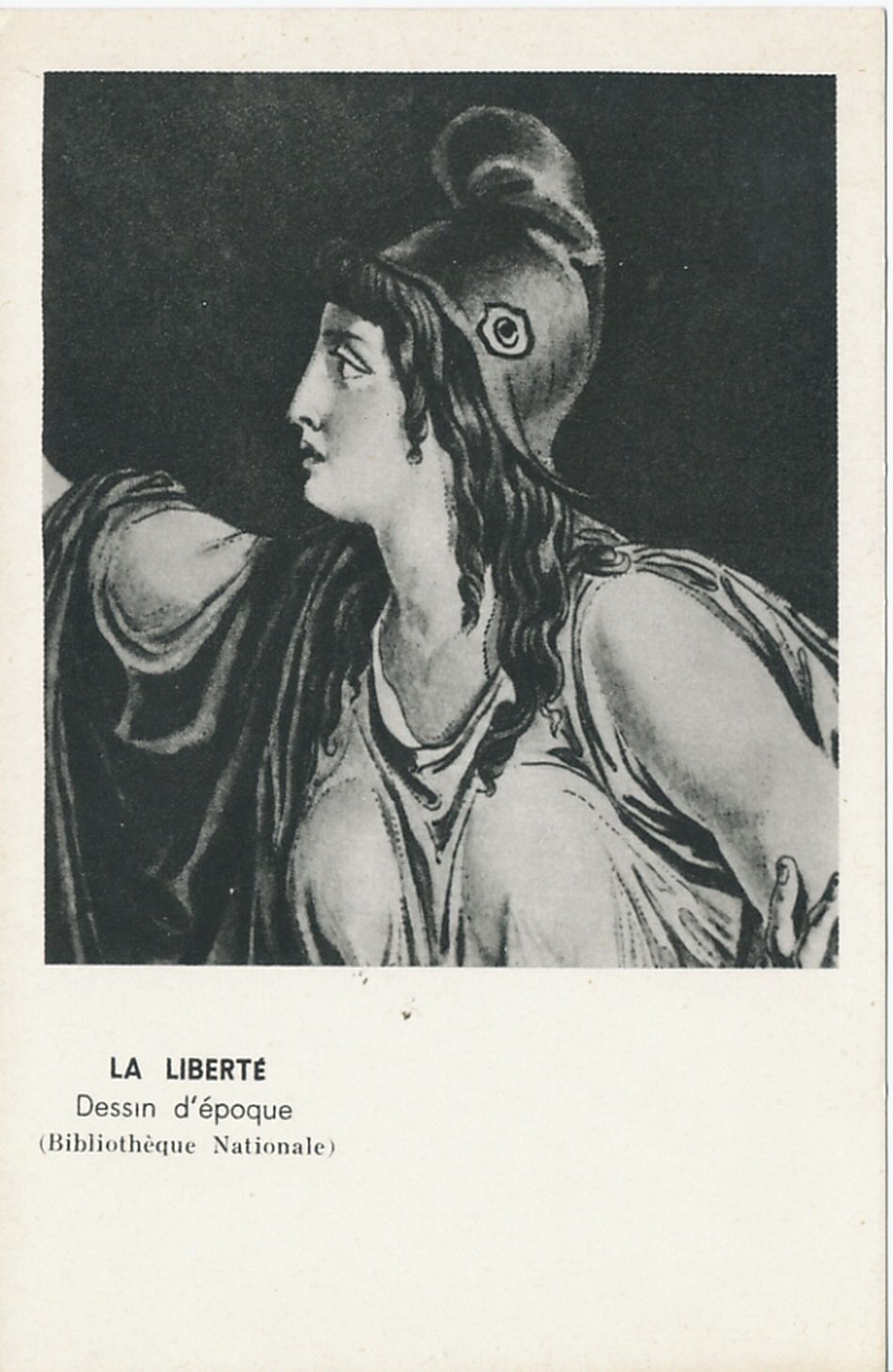 La liberté. Dessin d'époque (Bibliothèque Nationale).