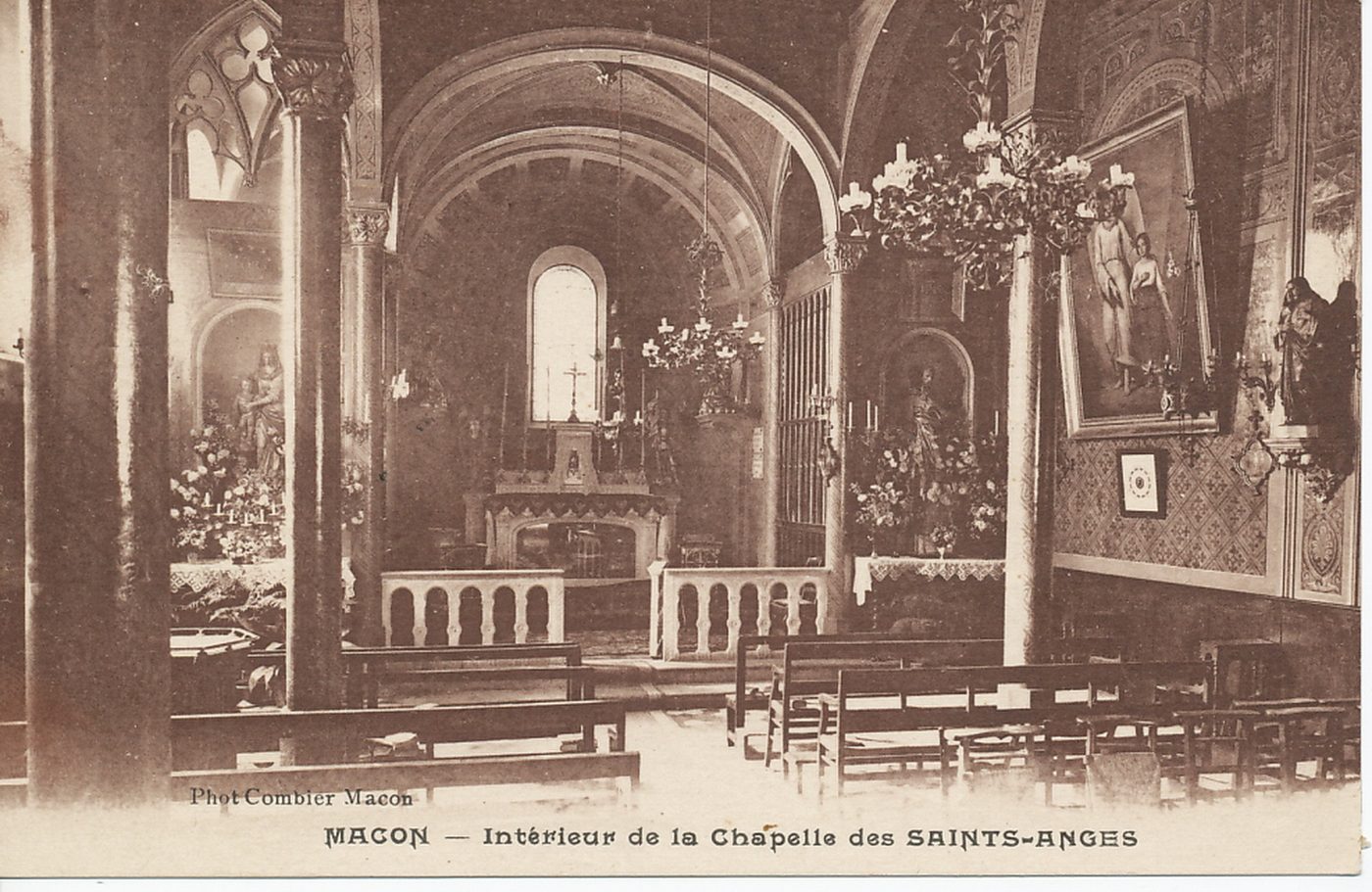 Mâcon. Intérieur de la chapelle des Saint-Anges.