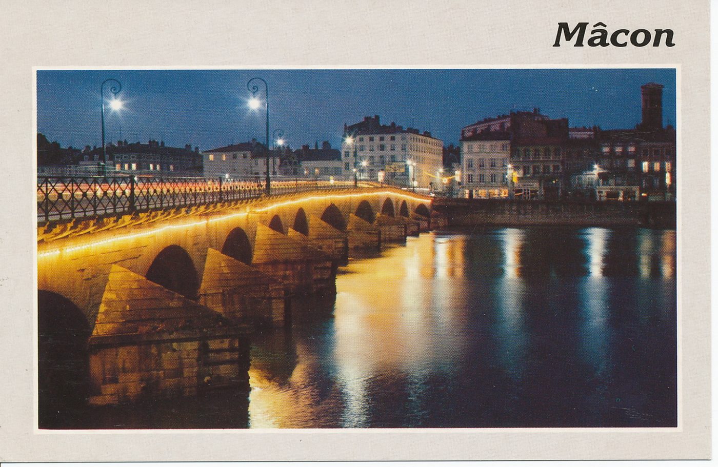 Mâcon. Le pont de Saint-Laurent.