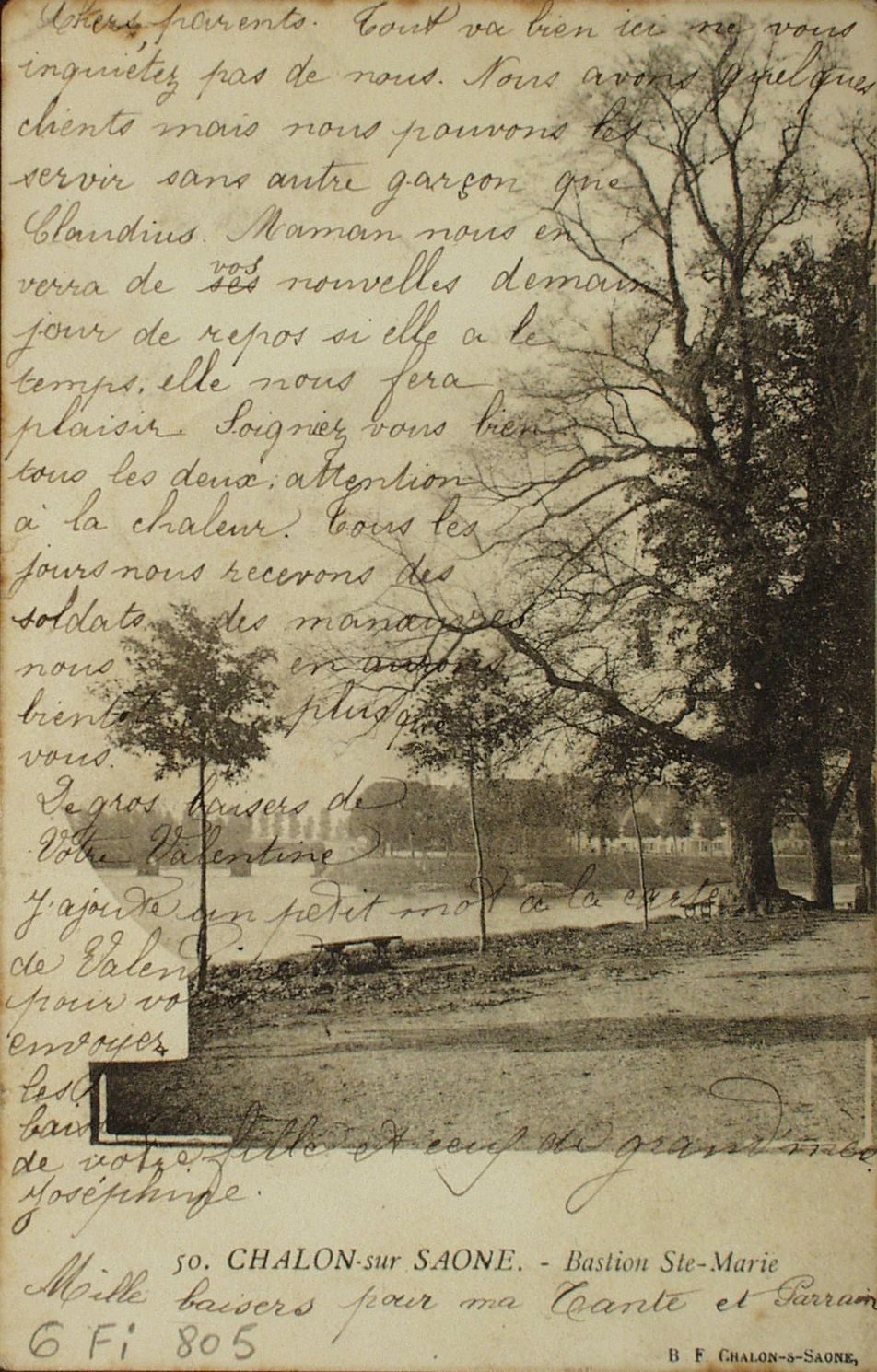 Chalon-sur-Saône ; Bastion Sainte-Marie.