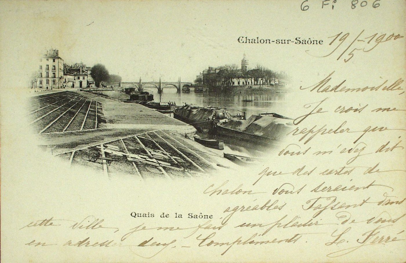 Chalon-sur-Saône. Quais de la Saône.
