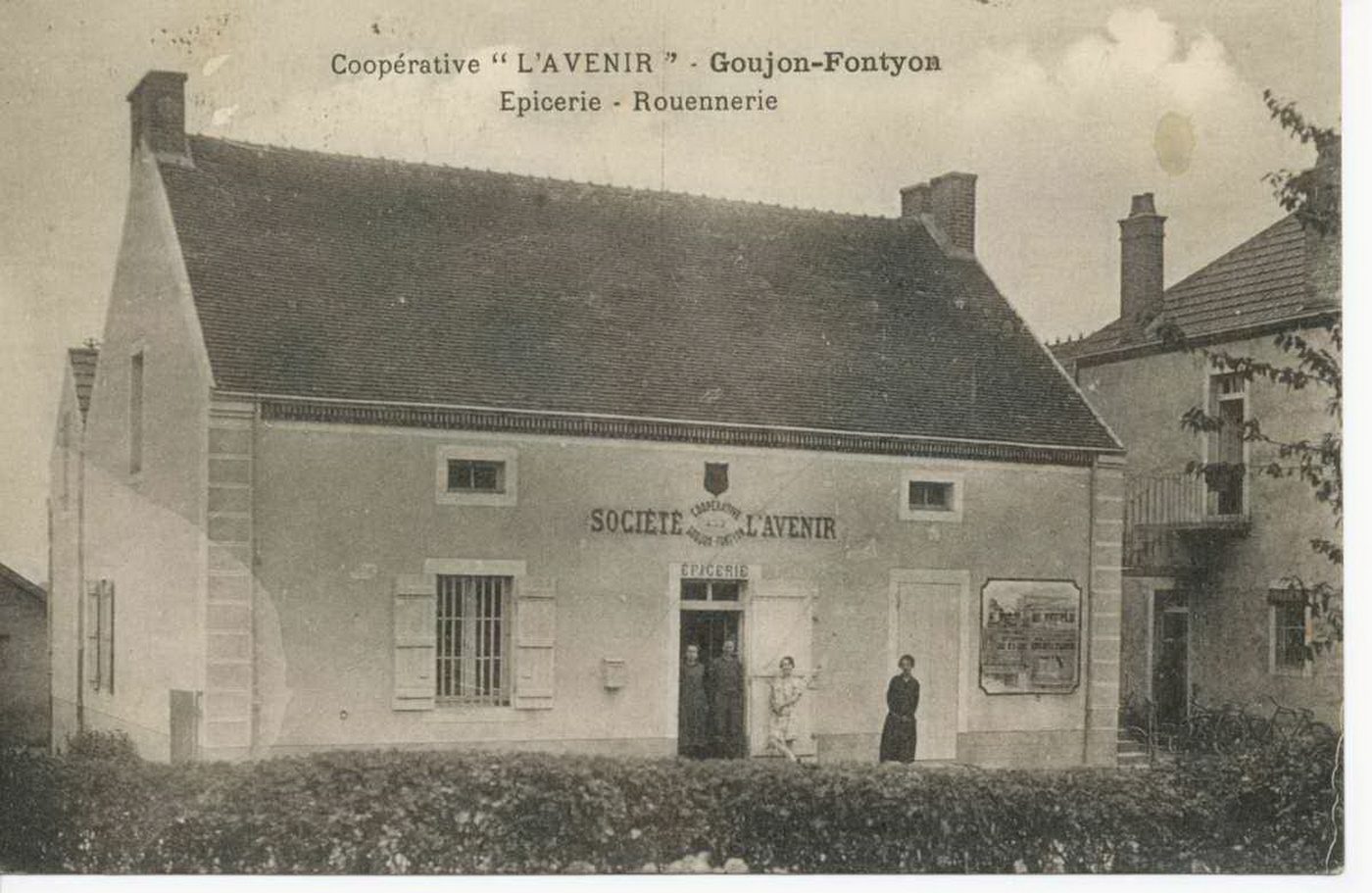 Coopérative "L'avenir". Goujon-Fontyon. Epicerie-Rouennerie.