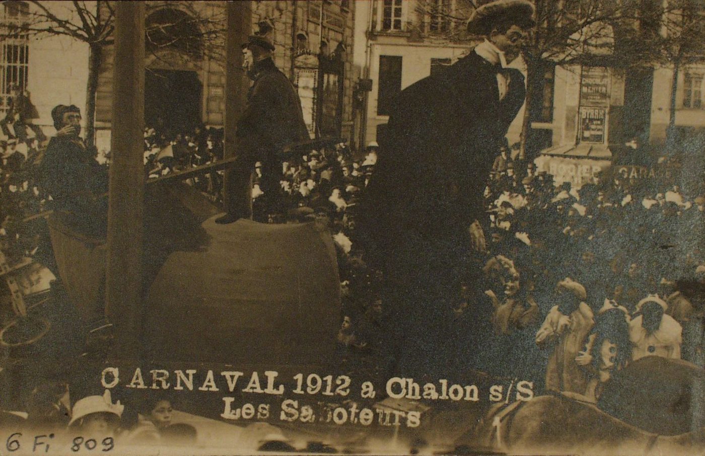 Carnaval 1912 à Chalon-sur-Saône. Les saboteurs.