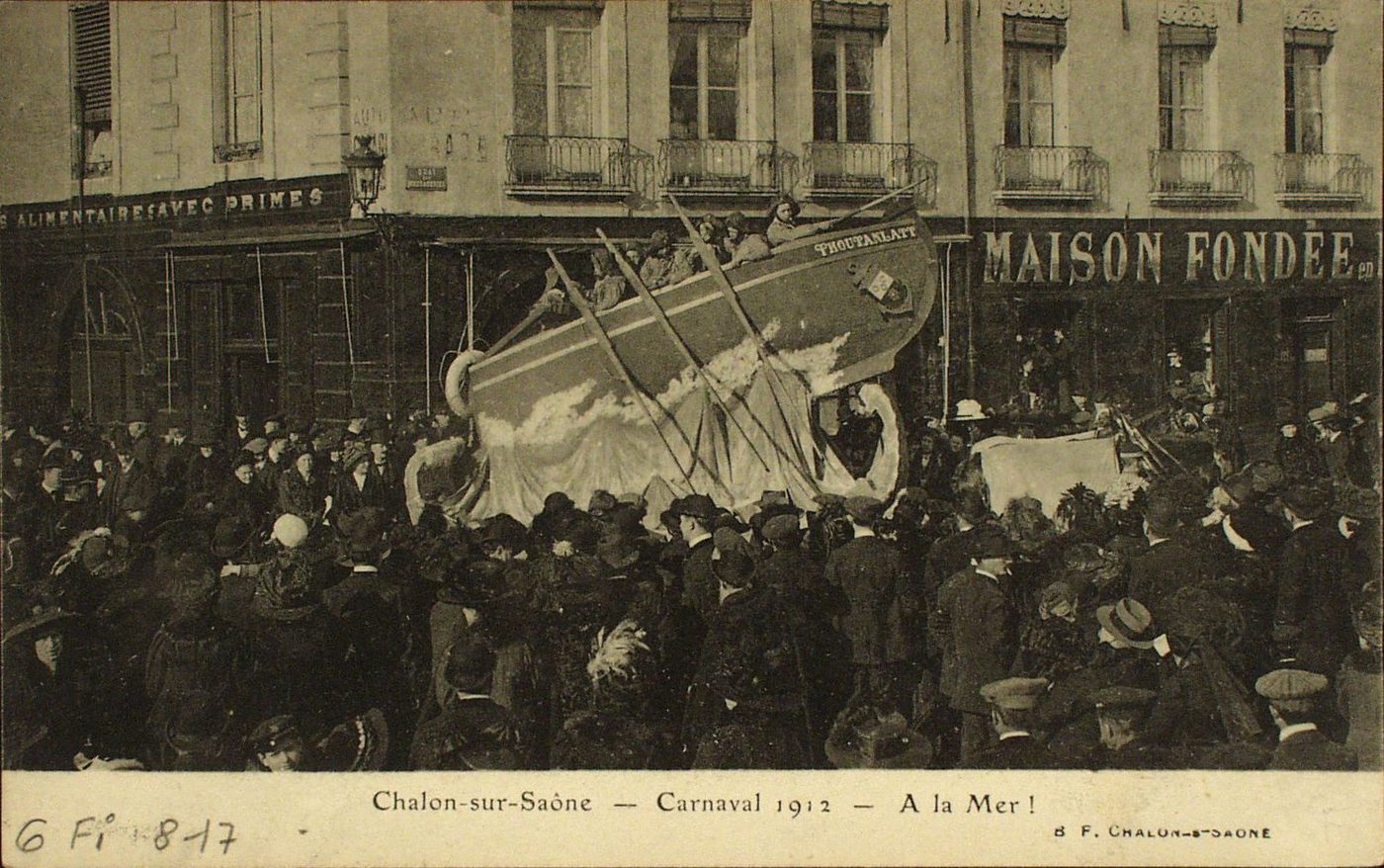 Chalon-sur-Saône. Carnaval 1912. A la mer !