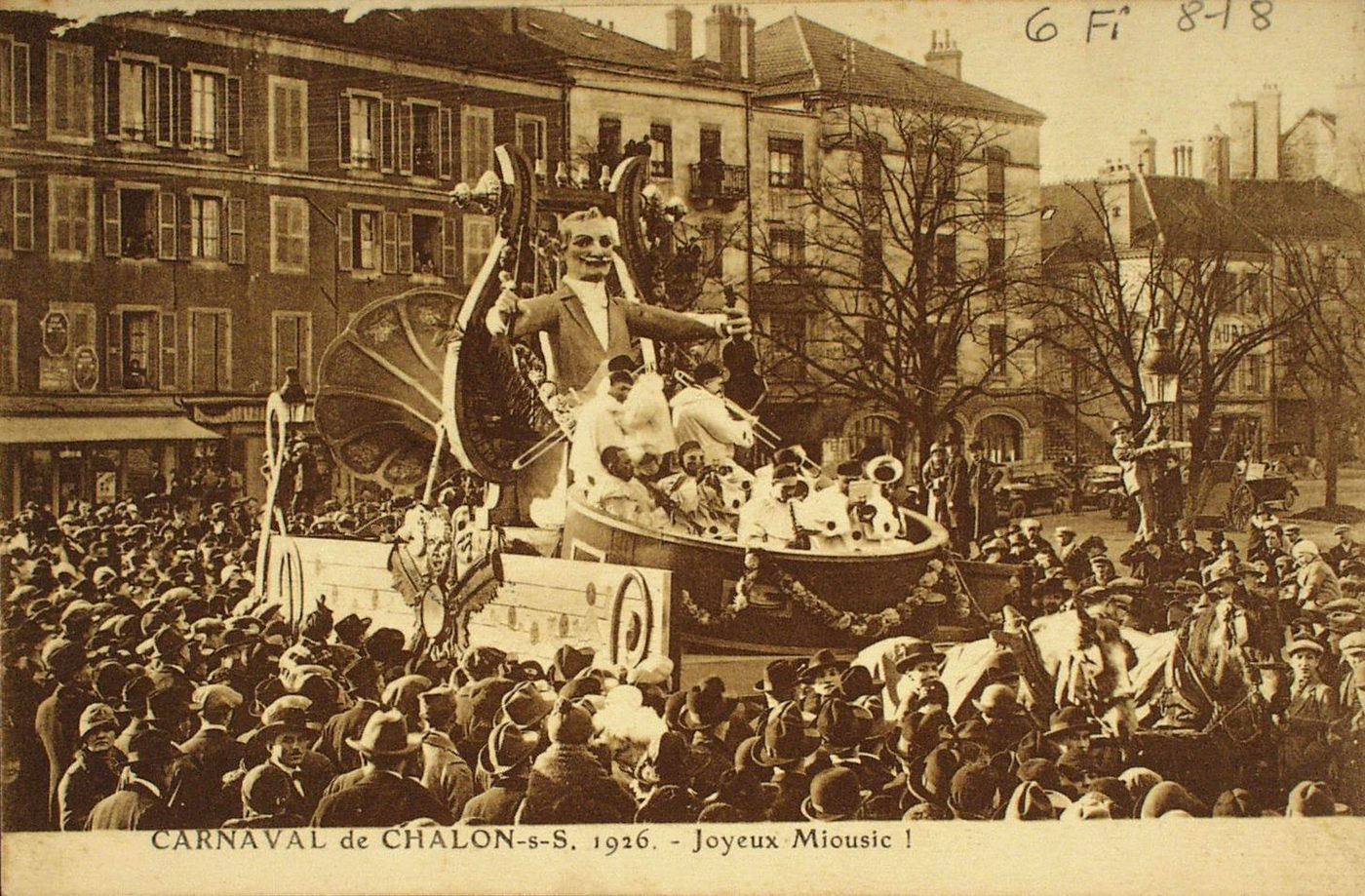 Carnaval de Chalon-sur-Saône. 1926. Joyeux miousic !