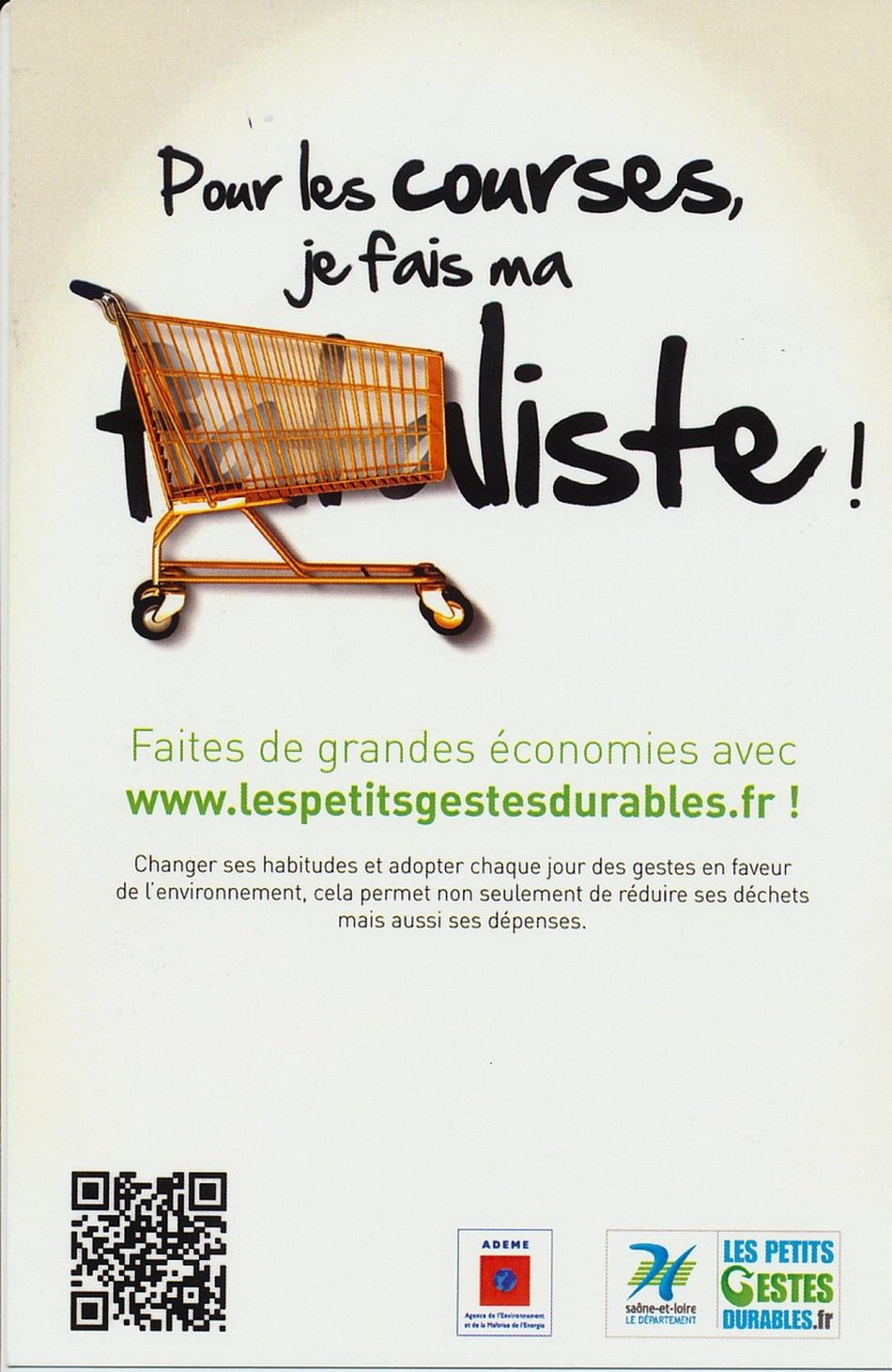 Pour les courses je fais ma liste. Faites de grandes économies avec www.lespetitsgestesdurables.fr.