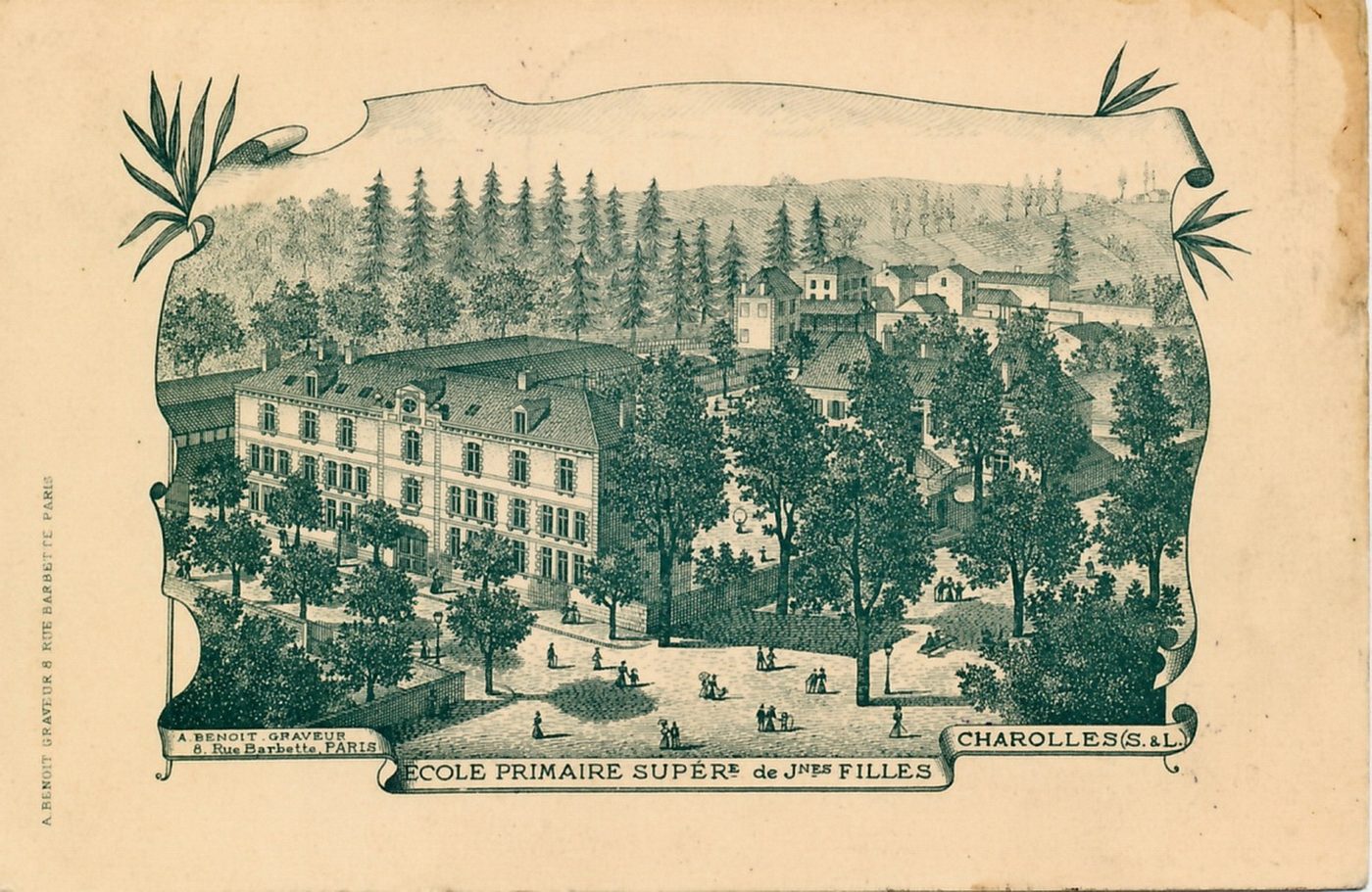 Ecole primaire supérieure de jeunes filles à Charolles.