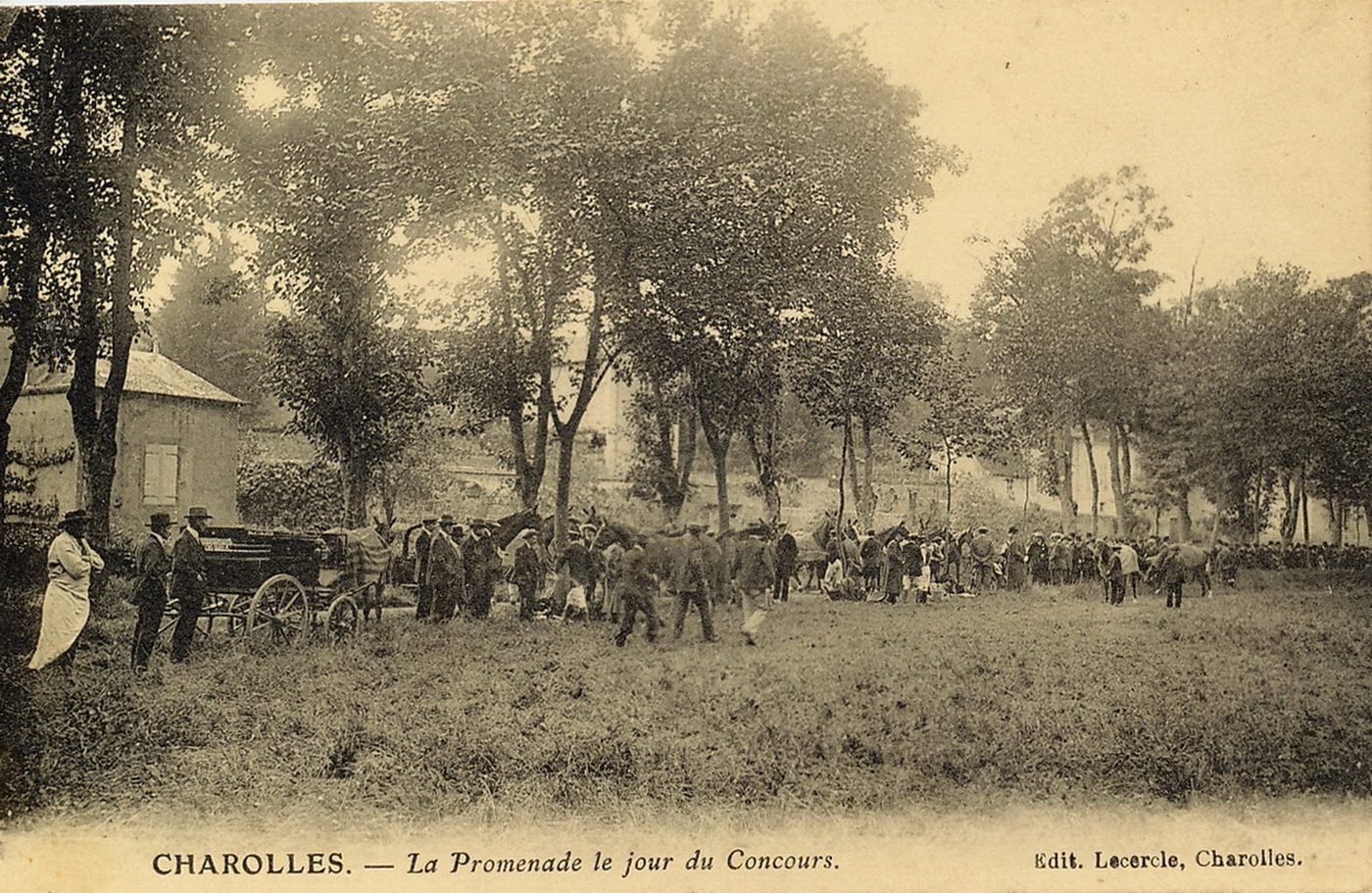 Charolles. La promenade le jour du concours.