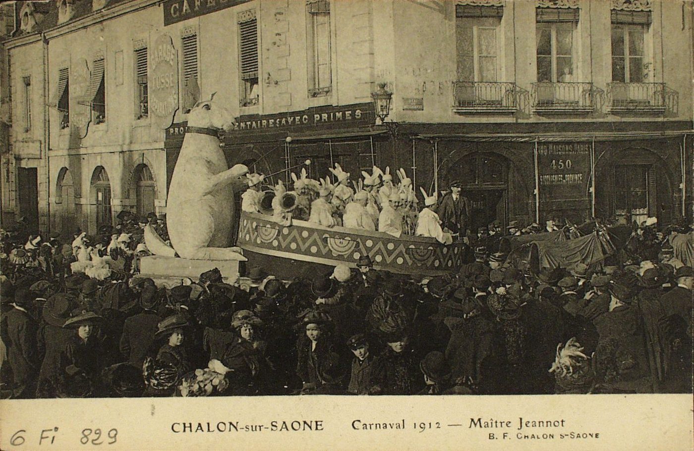 Chalon-sur-Saône. Carnaval 1912. Maître Jeannot.