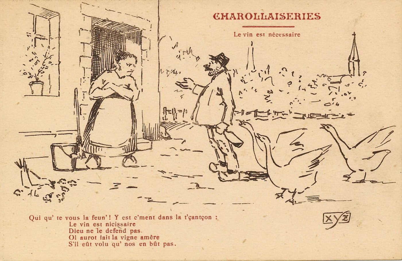 Charollaiseries : Le vin est nécessaire.
