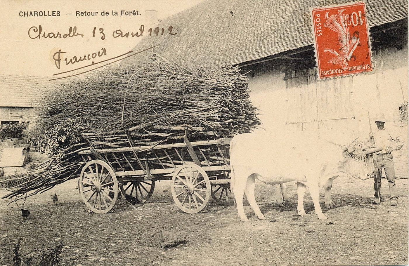 Charolles. Retour de la forêt.