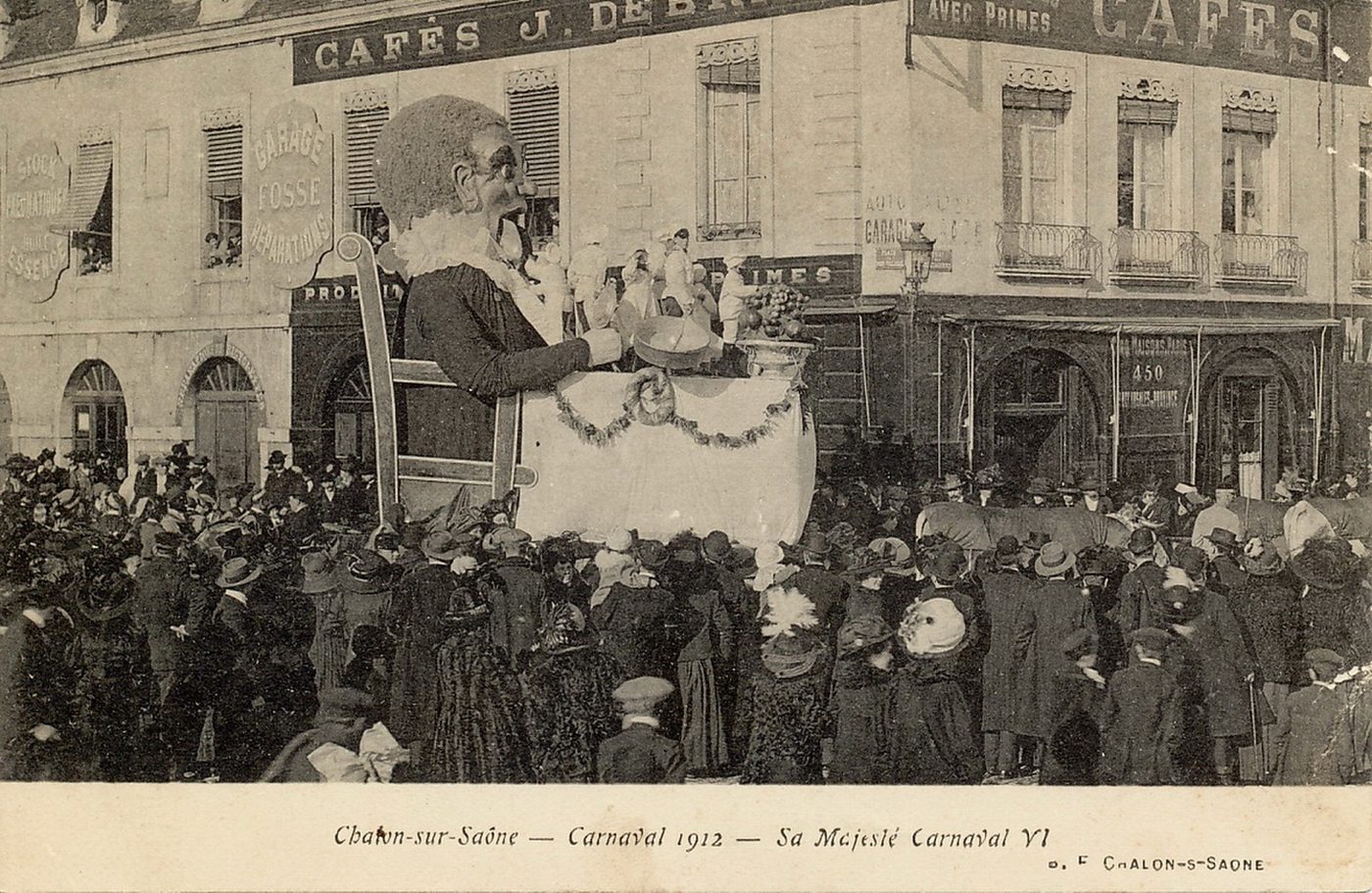 Chalon-sur-Saône. Carnaval 1912. Sa majesté carnaval.