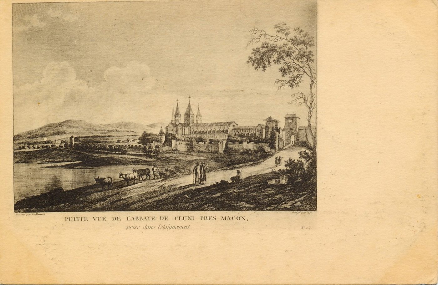 Vue de l'abbaye de Cluny.