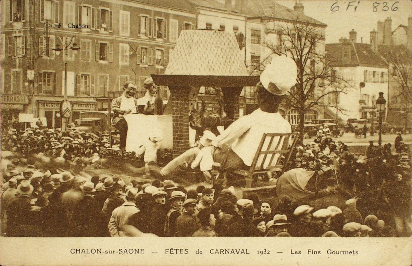 Chalon-sur-Saône. Fêtes de carnaval 1932. Les fins gourmets.