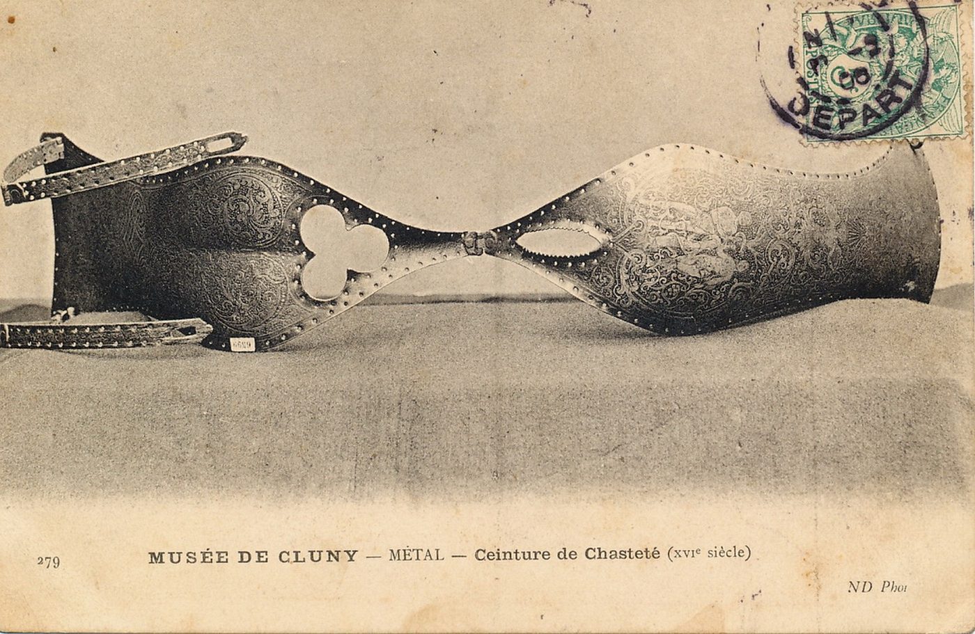 Musée de Cluny. Ceinture de chasteté (XVIe s.).