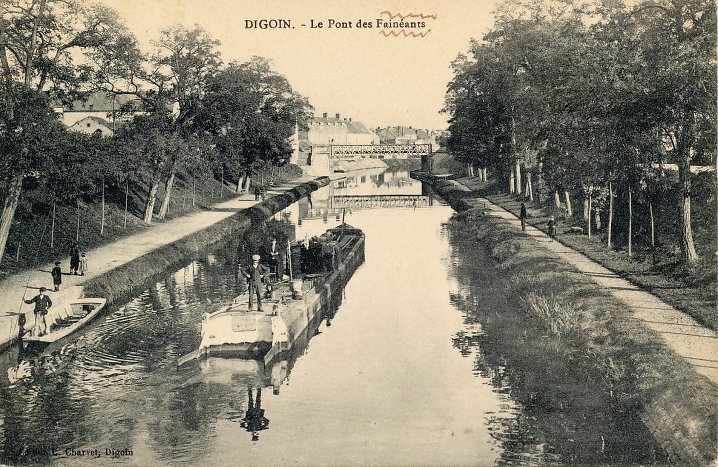 Digoin. Le pont des Fainéants.